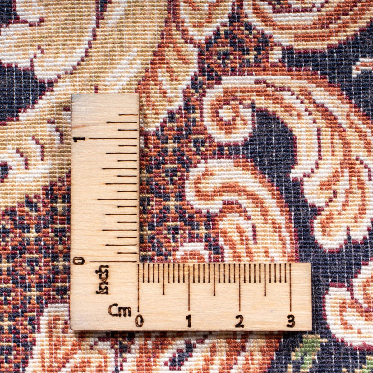 Dywan perski - Ghom - 230 x 150 cm - ciemnoniebieski