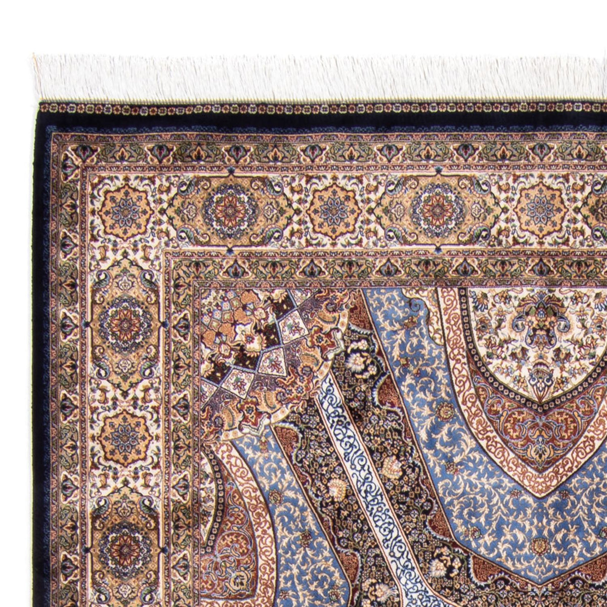 Dywan perski - Ghom - 230 x 150 cm - wielokolorowy