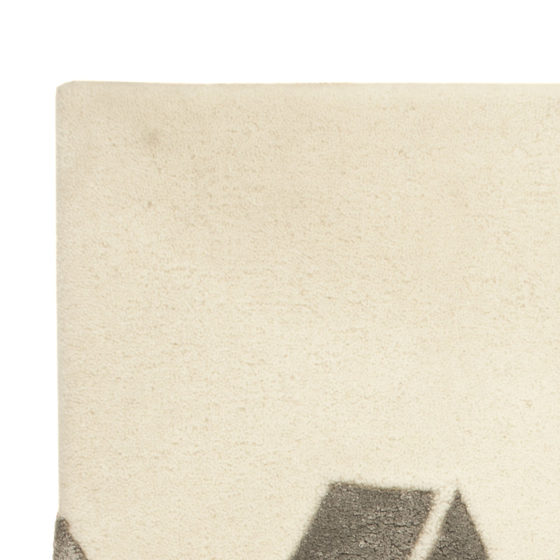 Dywan wełniany - 90 x 60 cm - beżowy