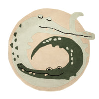 Dywan dla dzieci okrągły  - 92 x 92 cm - wielokolorowy