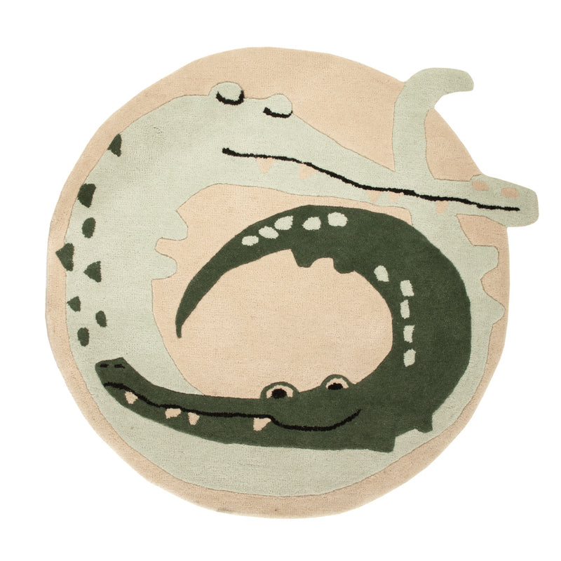 Dywan dla dzieci okrągły  - 92 x 92 cm - wielokolorowy