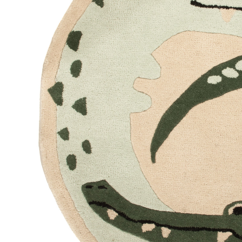 Dywan dla dzieci okrągły  - 92 x 92 cm - wielokolorowy