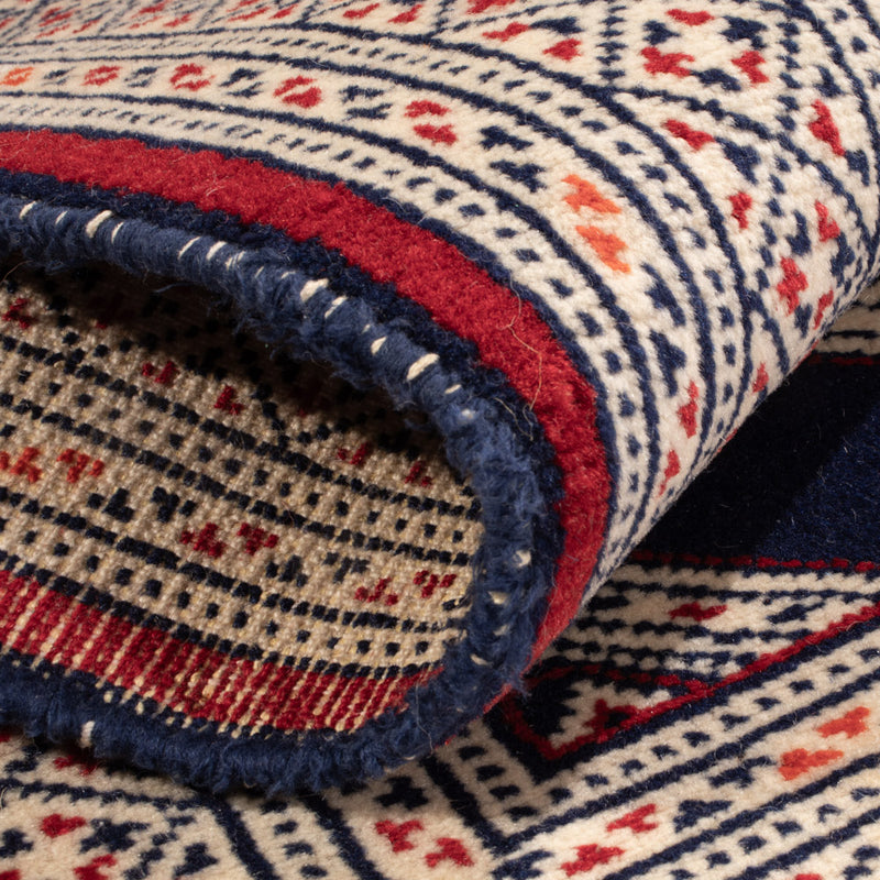 Dywan turkmeński - 87 x 64 cm - ciemnoniebieski