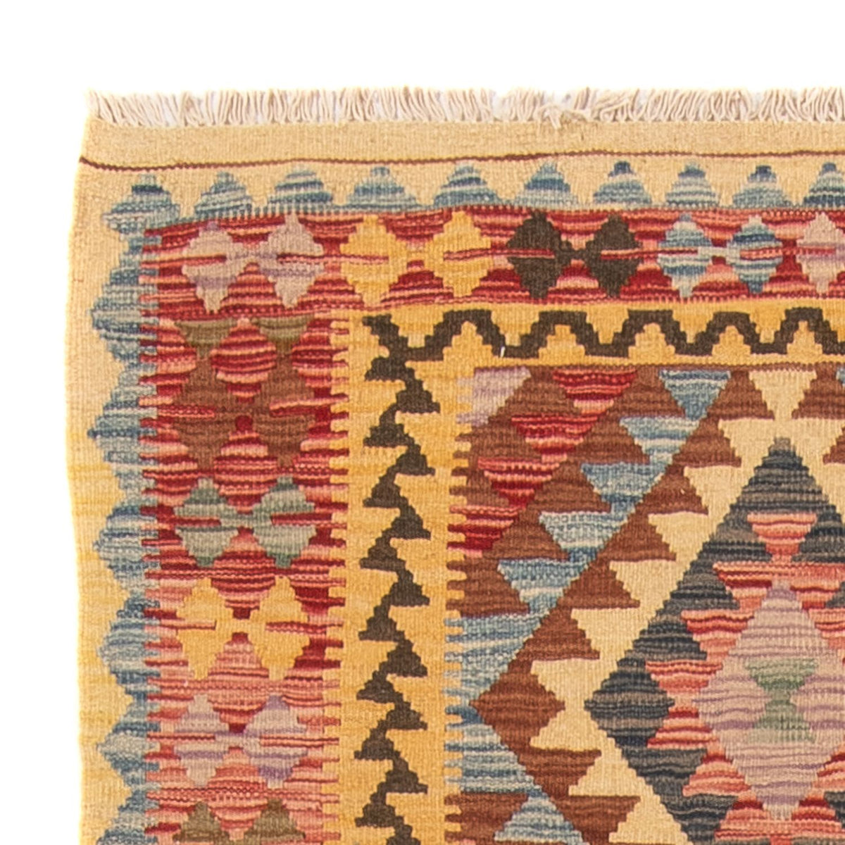 Biegacz Dywan Kelim - Splash - 196 x 100 cm - wielokolorowy