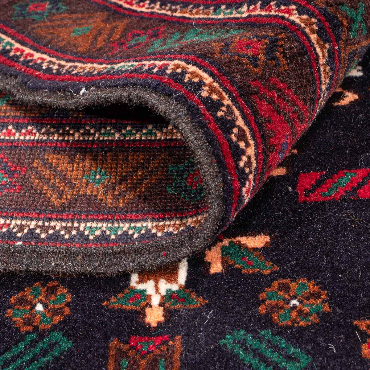 Dywan beludżycki - 195 x 117 cm - ciemnoniebieski