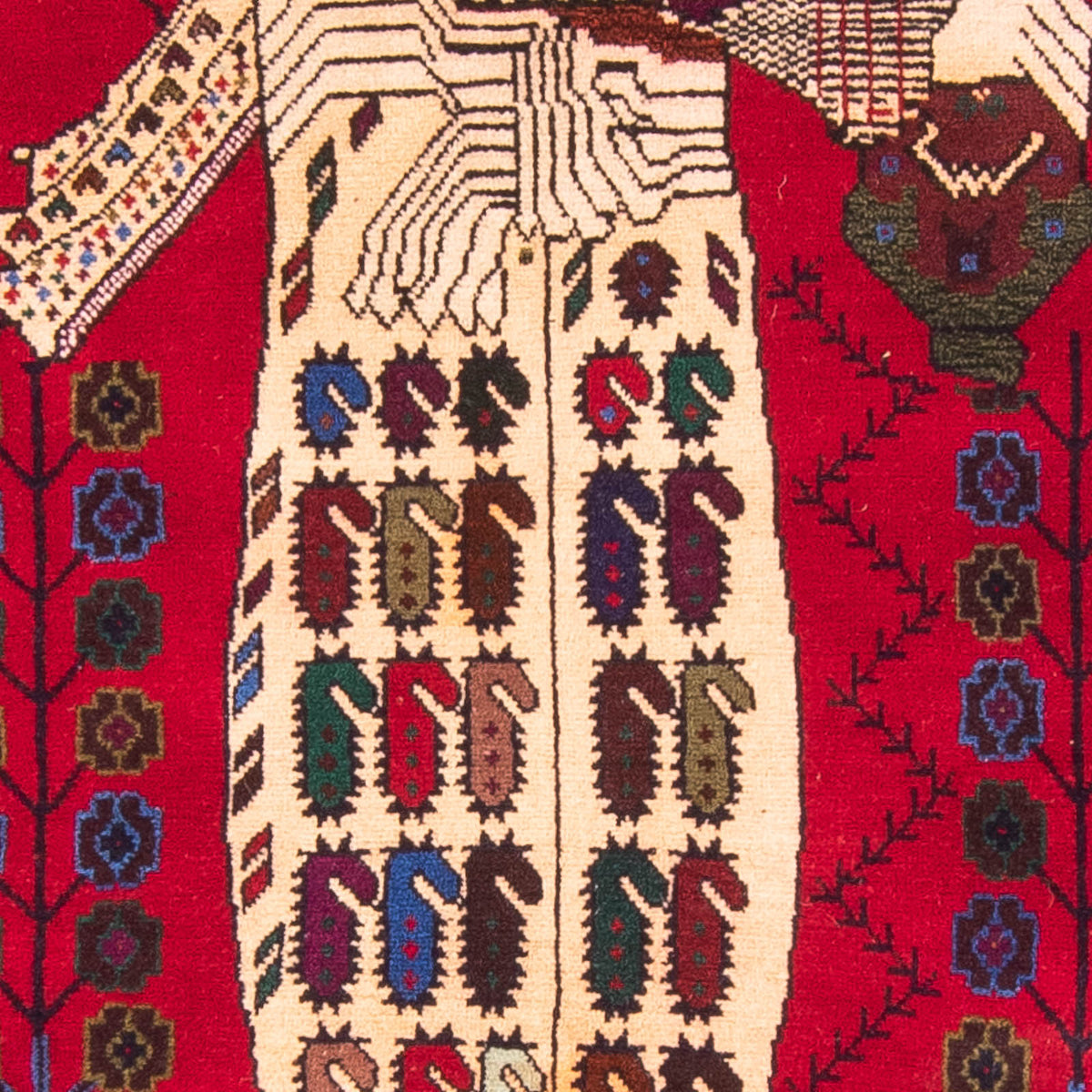 Dywan beludżycki - 157 x 102 cm - czerwony