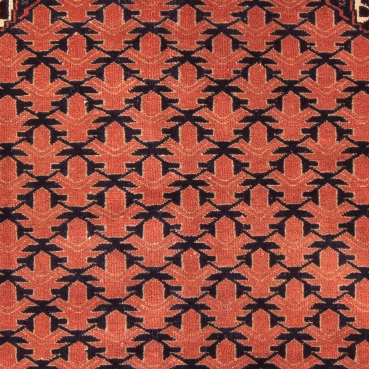 Dywan beludżycki - Dywanik modlitewny - 138 x 95 cm - rdza