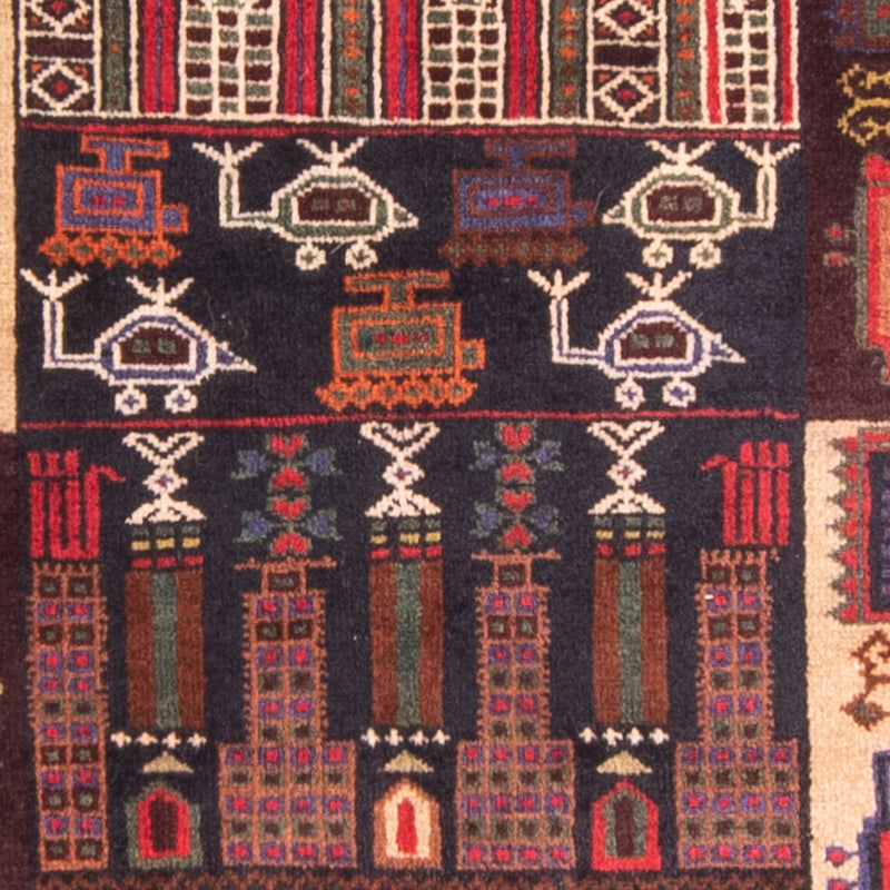 Dywan beludżycki - Dywanik modlitewny - 120 x 85 cm - ciemnoniebieski