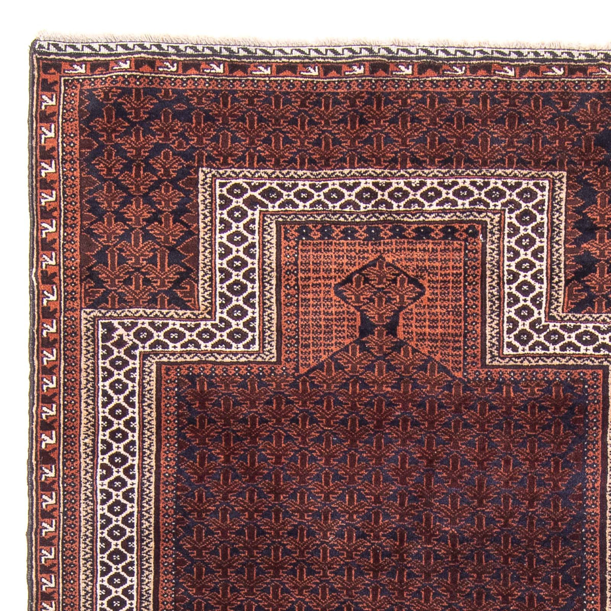 Dywan beludżycki - Dywanik modlitewny - 146 x 96 cm - ciemnoniebieski