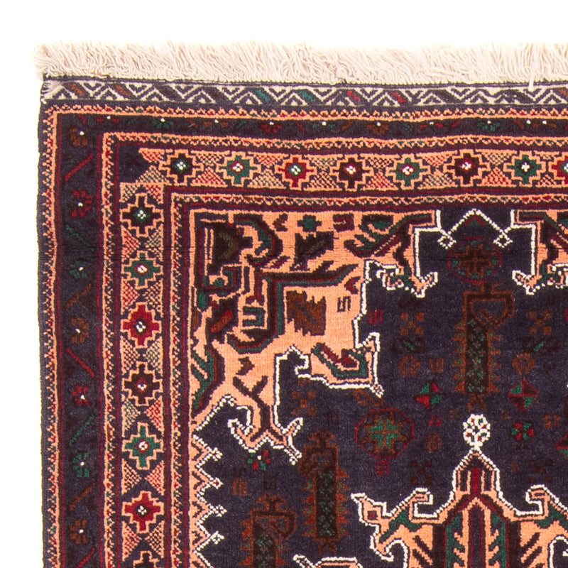 Dywan beludżycki - 150 x 89 cm - ciemnoniebieski