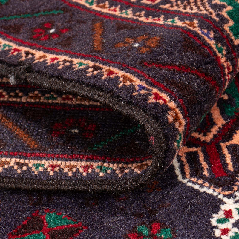 Dywan beludżycki - 150 x 89 cm - ciemnoniebieski