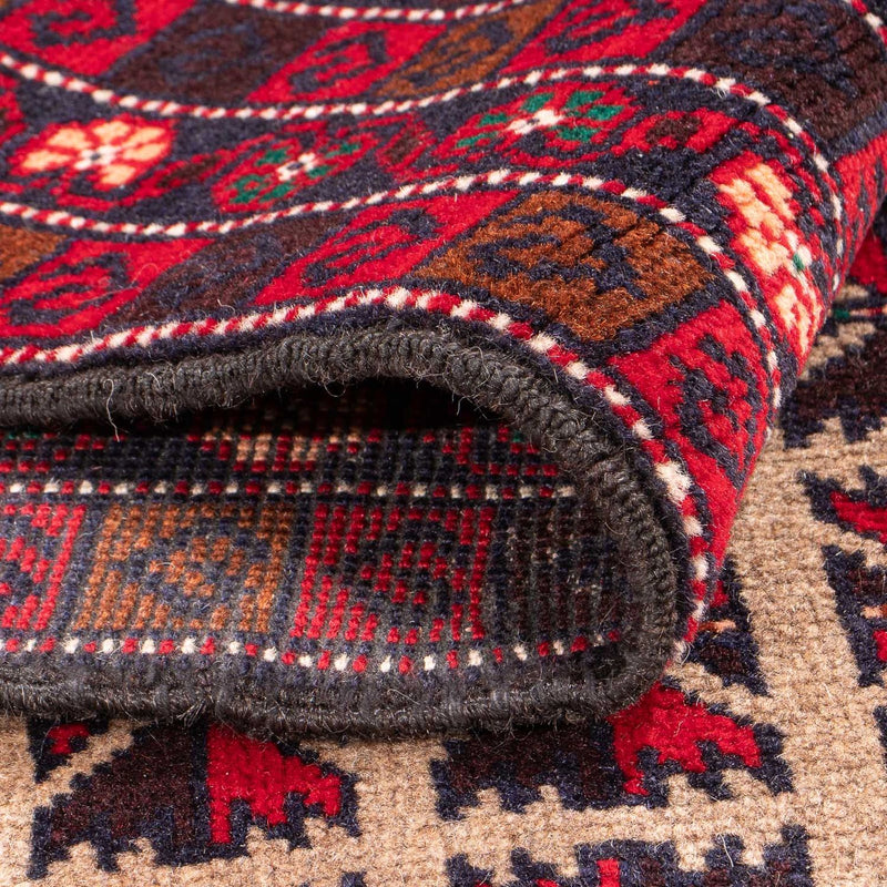 Dywan beludżycki - Dywanik modlitewny - 140 x 93 cm - beżowy