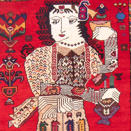 Dywan beludżycki - 145 x 92 cm - czerwony