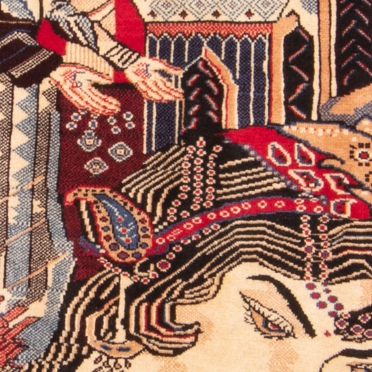 Dywan beludżycki - 124 x 89 cm - wielokolorowy