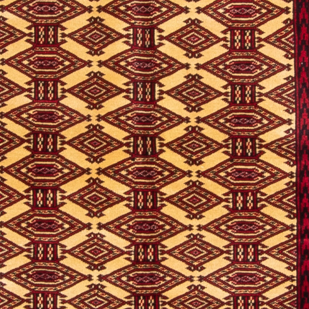 Dywan turkmeński - 176 x 128 cm - beżowy