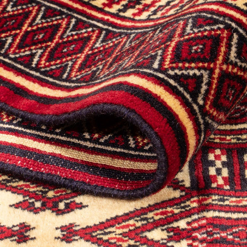 Dywan turkmeński - 176 x 128 cm - beżowy