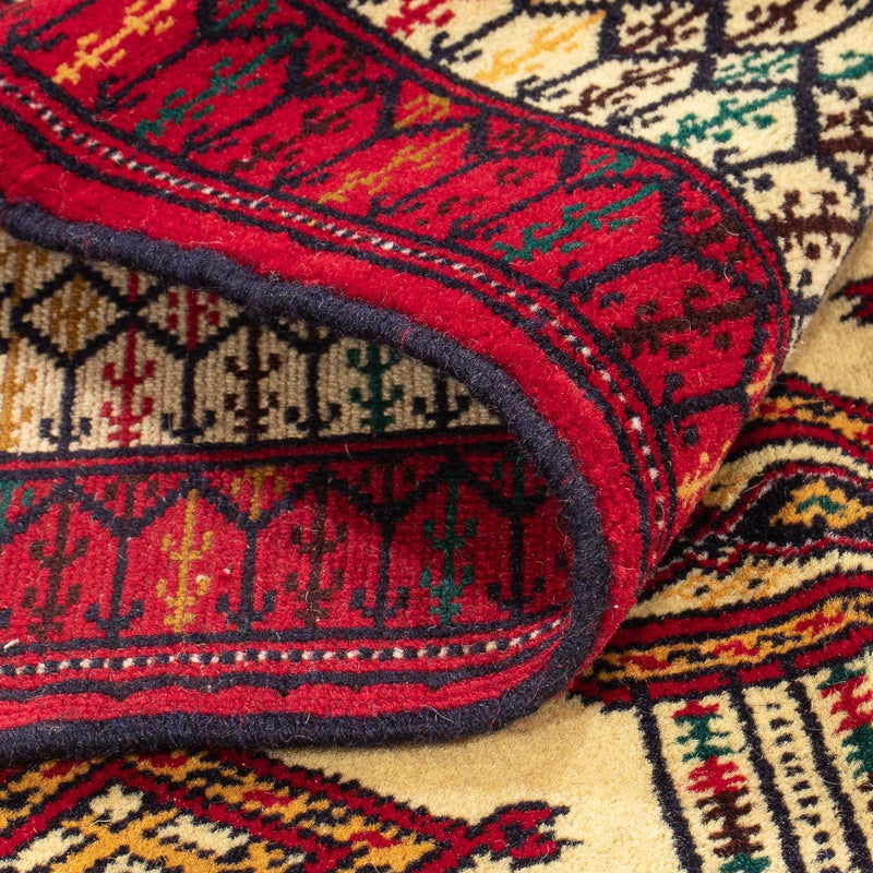 Dywan turkmeński - 167 x 120 cm - beżowy