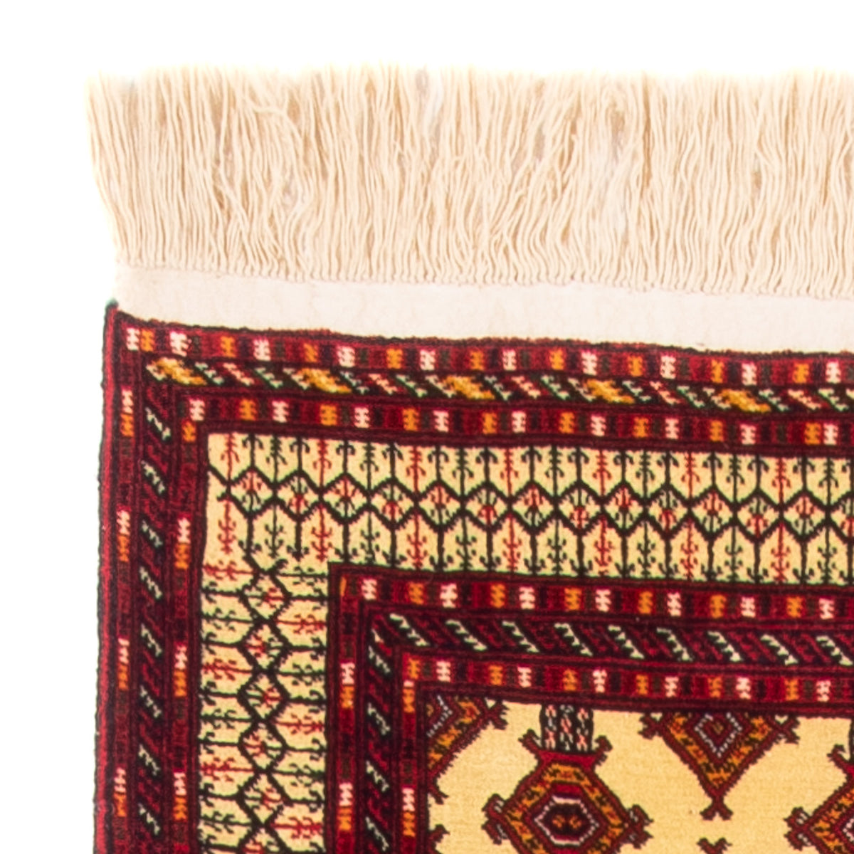 Biegacz Dywan turkmeński - 305 x 85 cm - beżowy