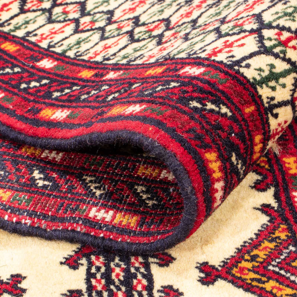 Biegacz Dywan turkmeński - 305 x 85 cm - beżowy