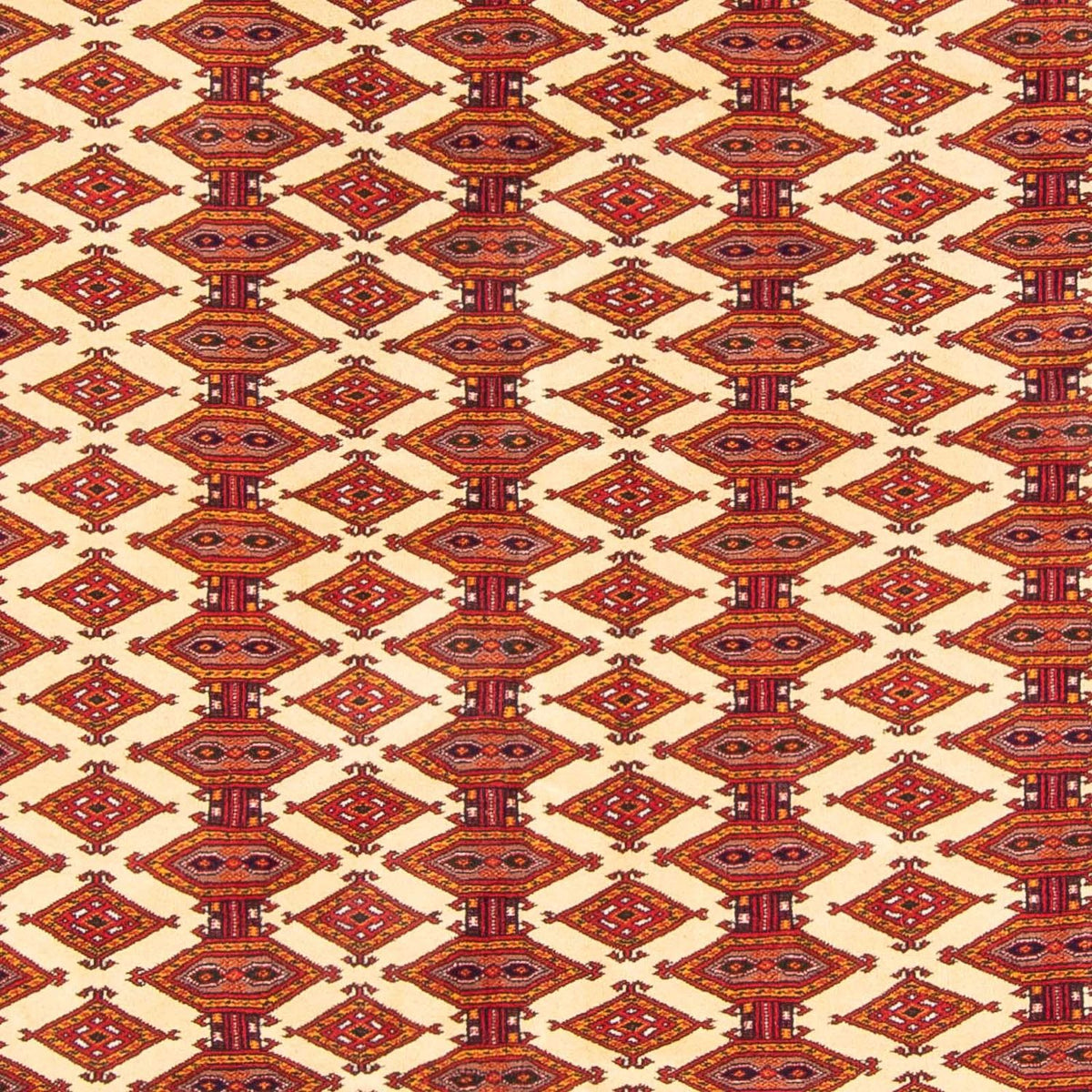 Dywan turkmeński - 305 x 206 cm - beżowy