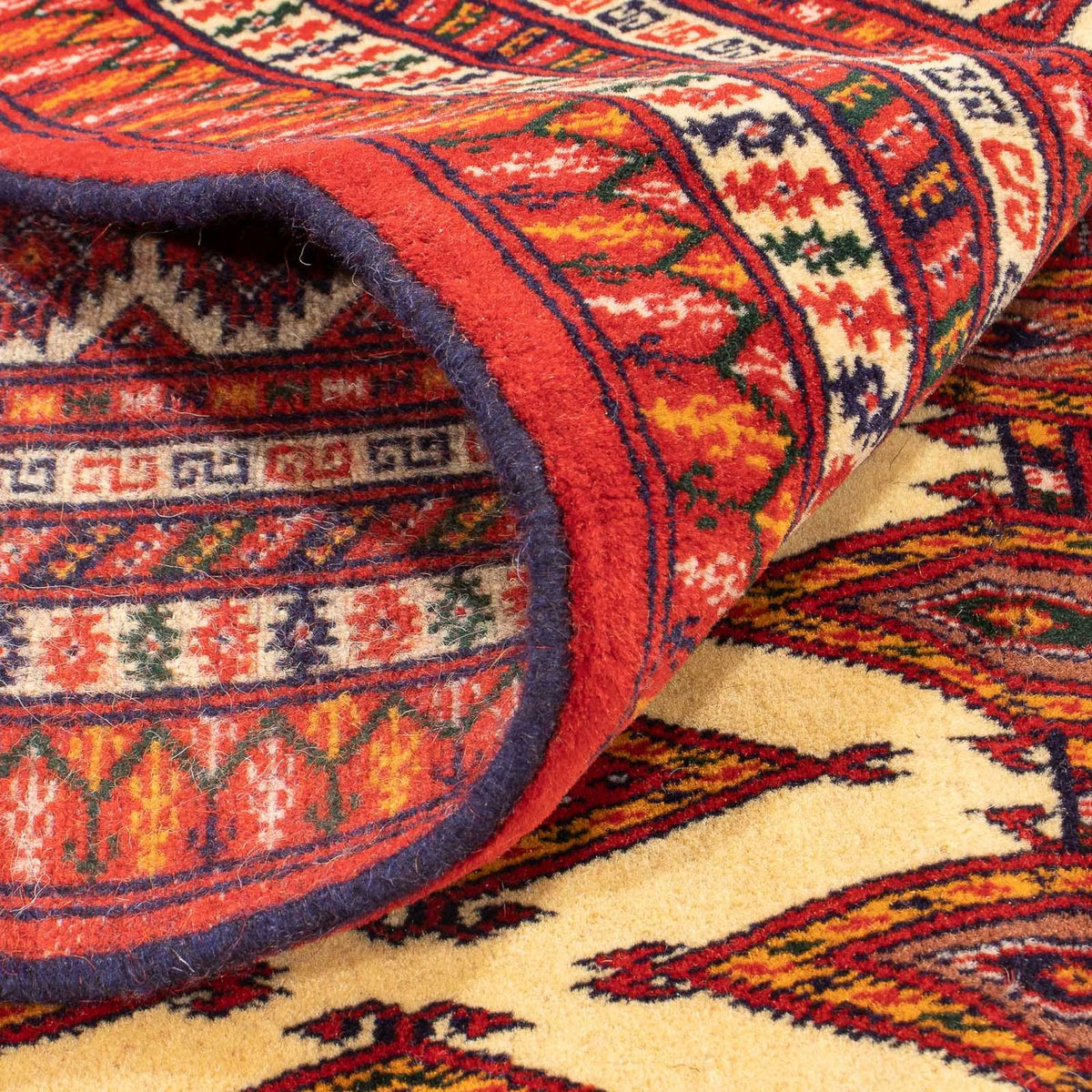 Dywan turkmeński - 305 x 206 cm - beżowy