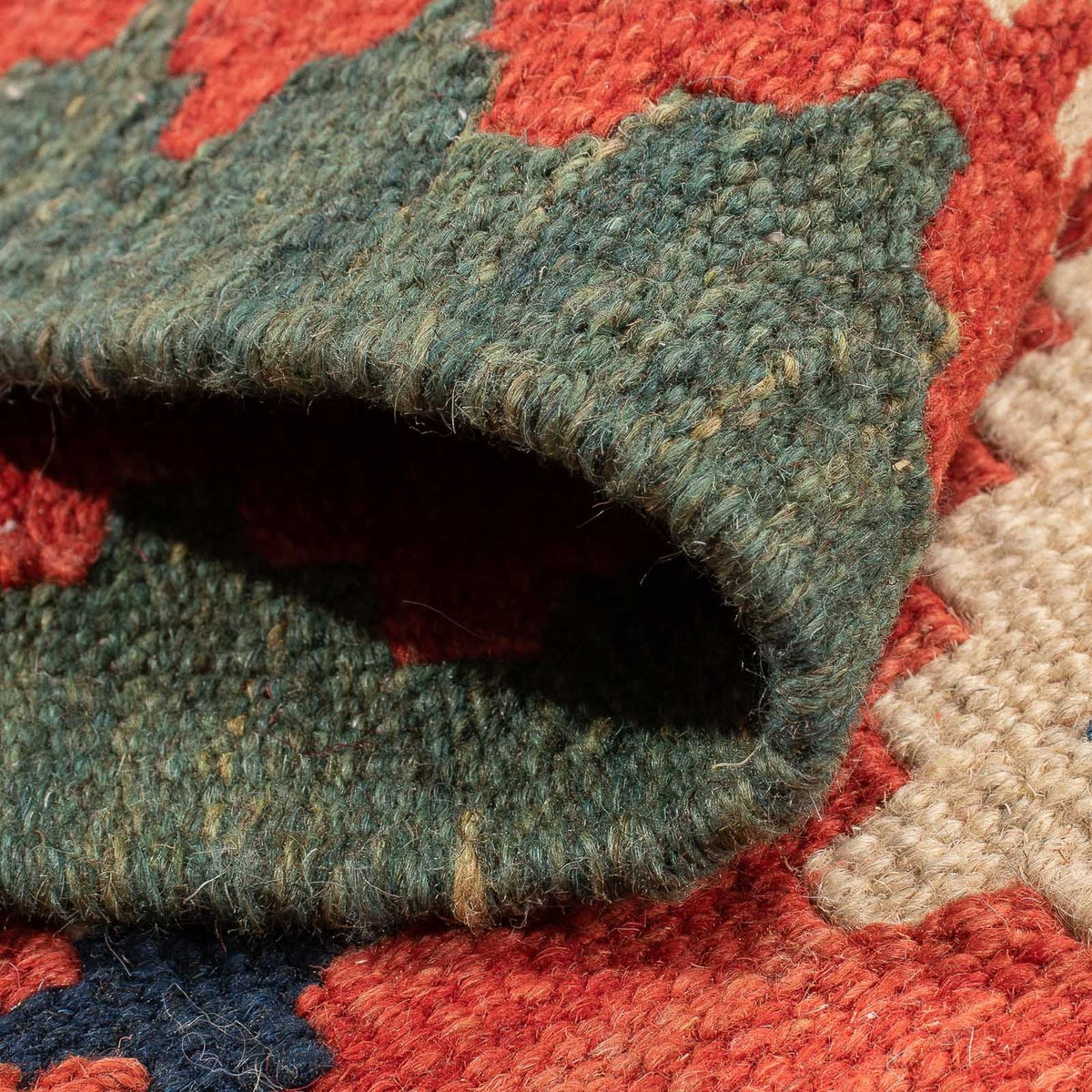 Dywan Kelim - Orientalny - 97 x 66 cm - czerwony