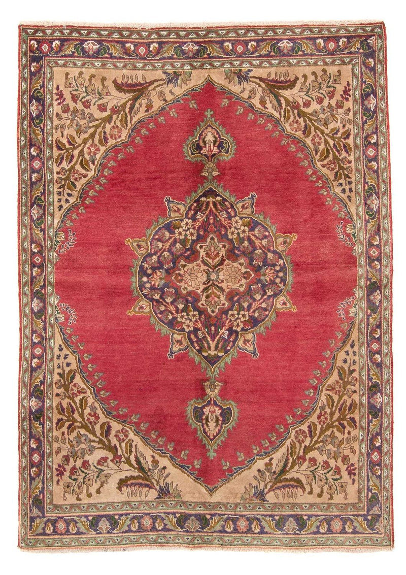 Dywan perski - Tabriz - 203 x 145 cm - czerwony