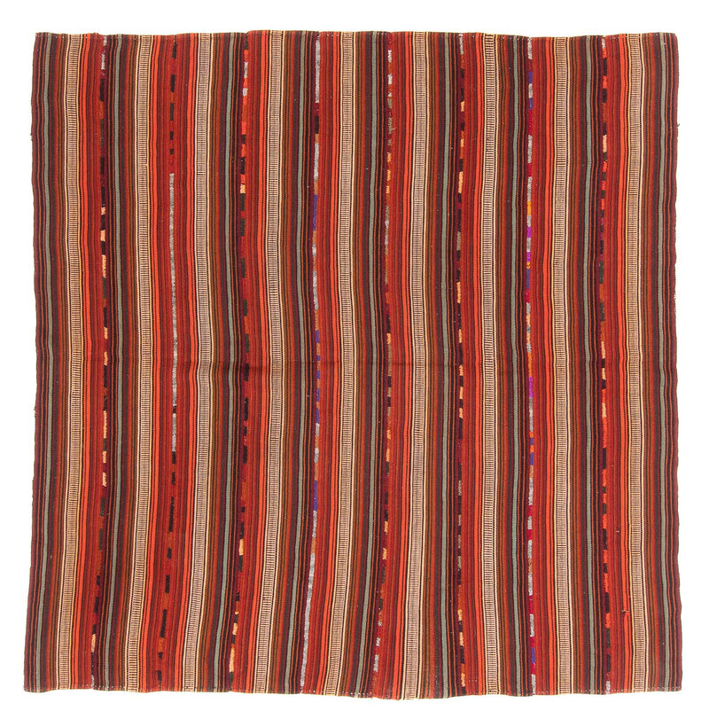 Dywan Kelim - Stary kwadratowy  - 182 x 180 cm - wielokolorowy