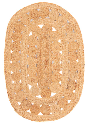 Dywan sizalowy owalny  - 91 x 61 cm - natura