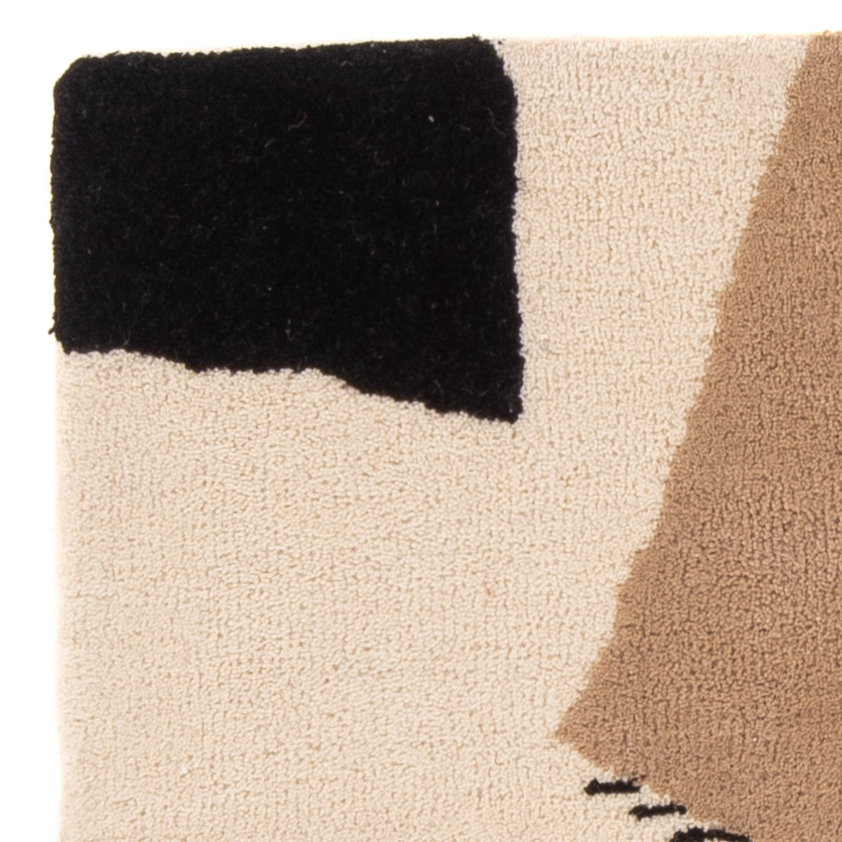 Dywan wełniany - 90 x 60 cm - beżowy