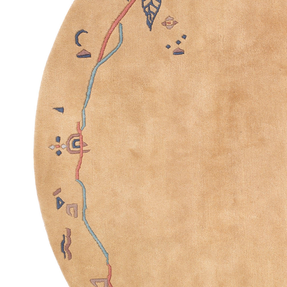 Dywan z Nepalu - 240 x 240 cm - beżowy