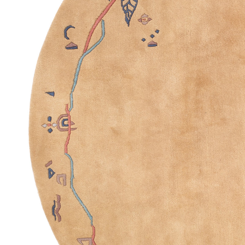 Dywan z Nepalu - 240 x 240 cm - beżowy