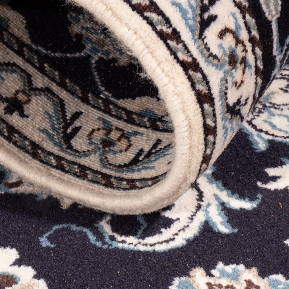 Dywan perski - Nain - 130 x 70 cm - ciemnoniebieski