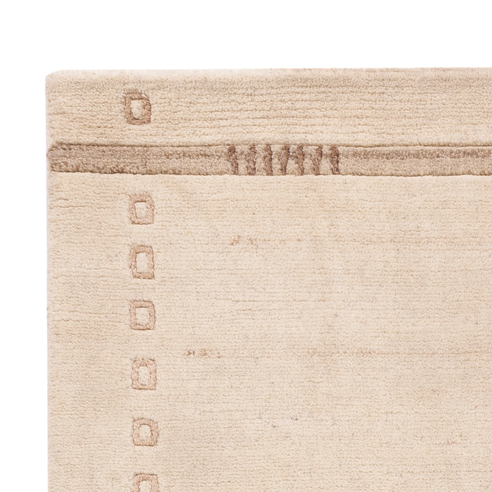 Biegacz Dywan z Nepalu - 155 x 91 cm - kremowy