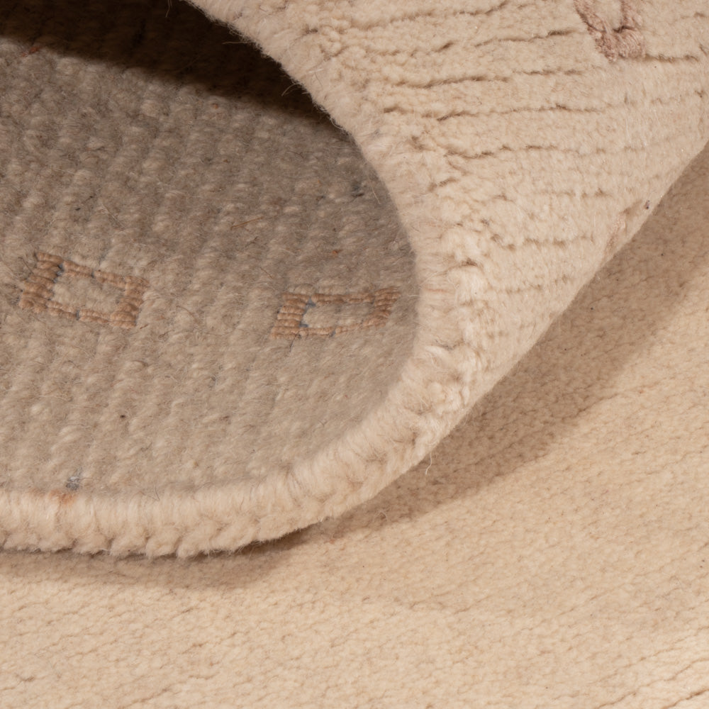 Biegacz Dywan z Nepalu - 155 x 91 cm - kremowy