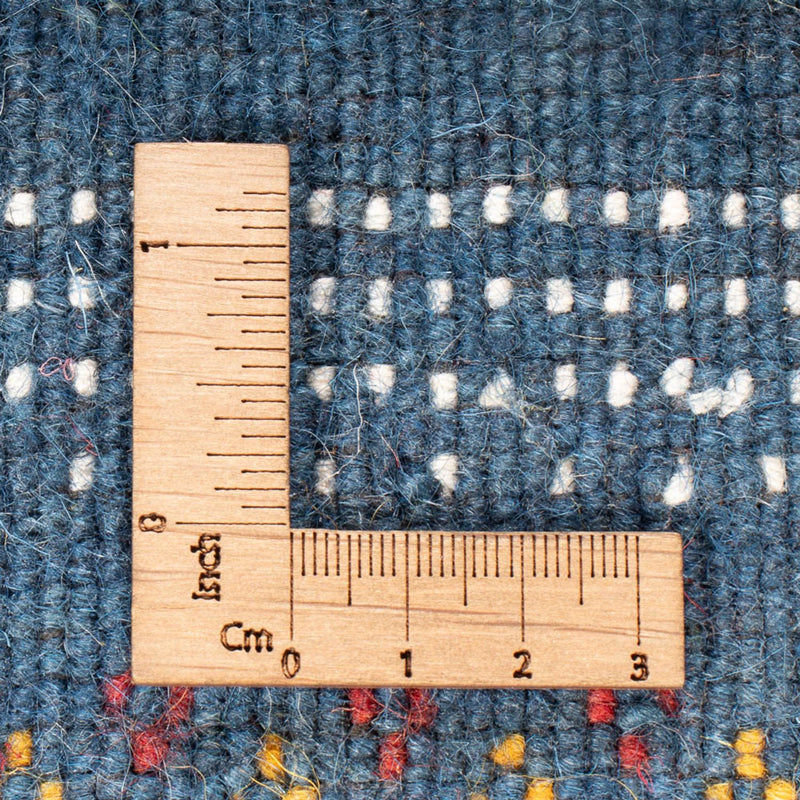 Dywan Gabbeh - Loribaft Softy - 90 x 60 cm - niebieski