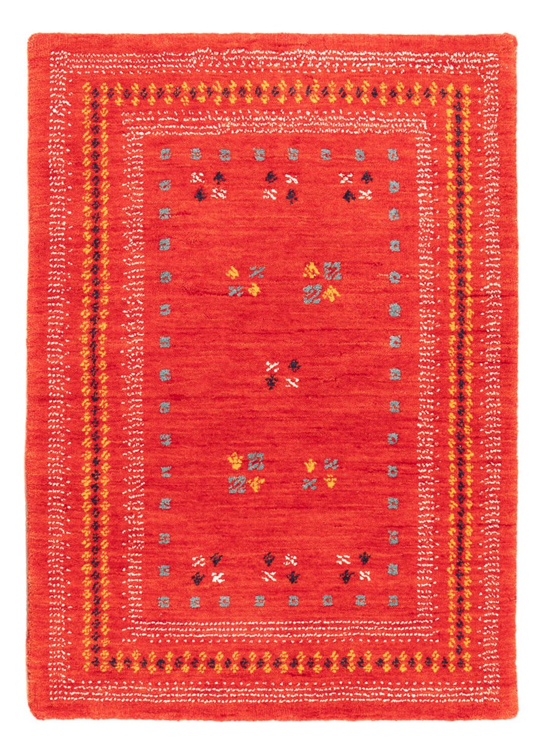 Dywan Gabbeh - Loribaft Softy - 90 x 60 cm - czerwony