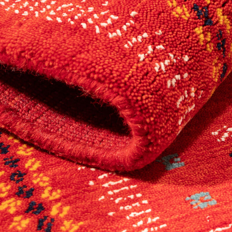 Dywan Gabbeh - Loribaft Softy - 90 x 60 cm - czerwony