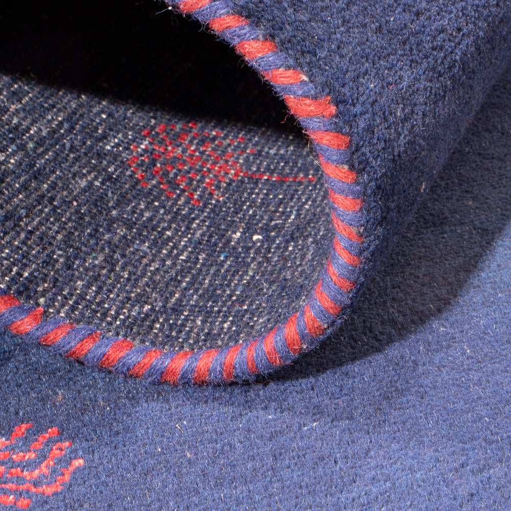 Dywan Gabbeh - Indus - 180 x 120 cm - ciemnoniebieski