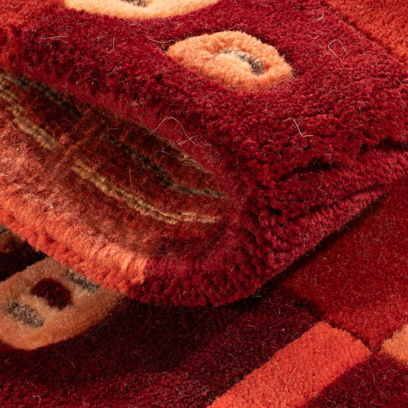 Dywan z Nepalu - 90 x 60 cm - czerwony