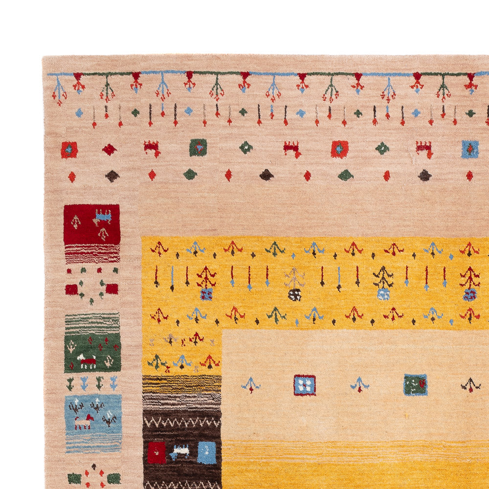 Dywan Gabbeh - Loribaft Softy - 240 x 170 cm - złoto