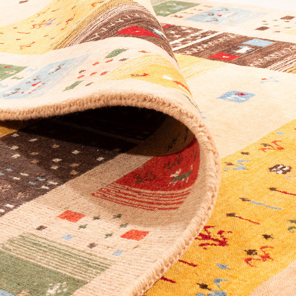 Dywan Gabbeh - Loribaft Softy - 240 x 170 cm - złoto