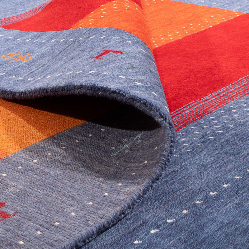 Dywan Gabbeh - Loribaft Softy - 240 x 170 cm - niebieski