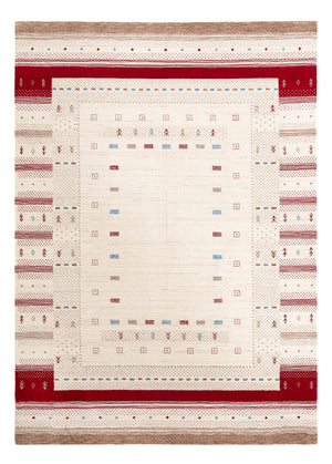 Dywan Gabbeh - Loribaft Softy - 240 x 170 cm - naturalna biel