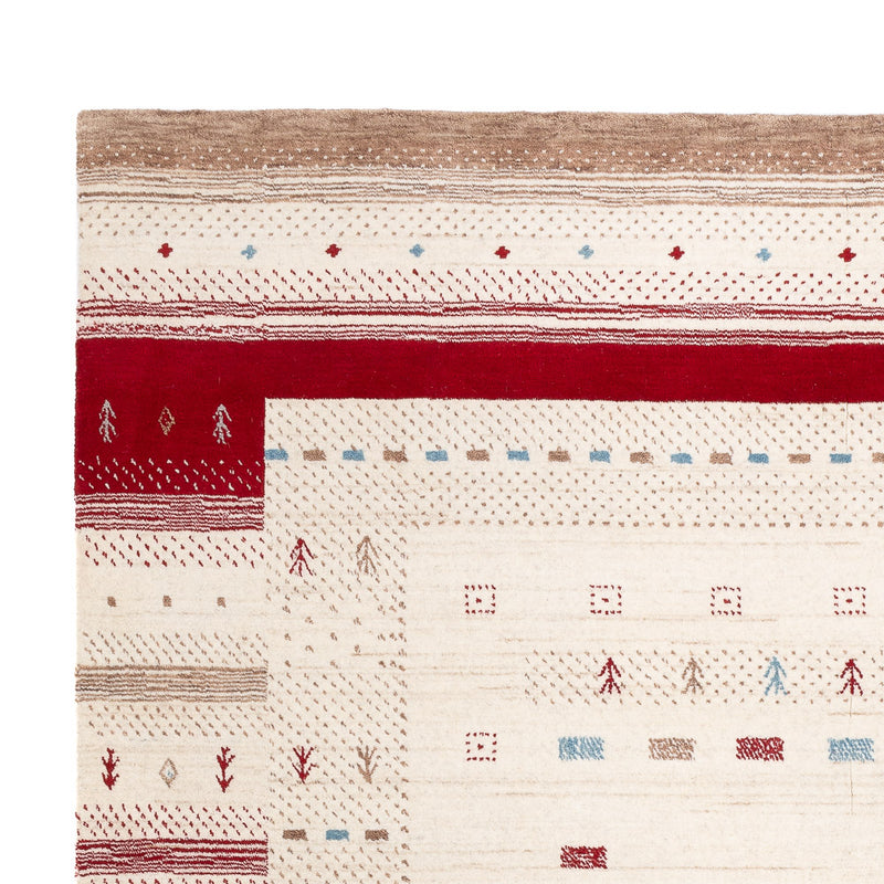 Dywan Gabbeh - Loribaft Softy - 240 x 170 cm - naturalna biel