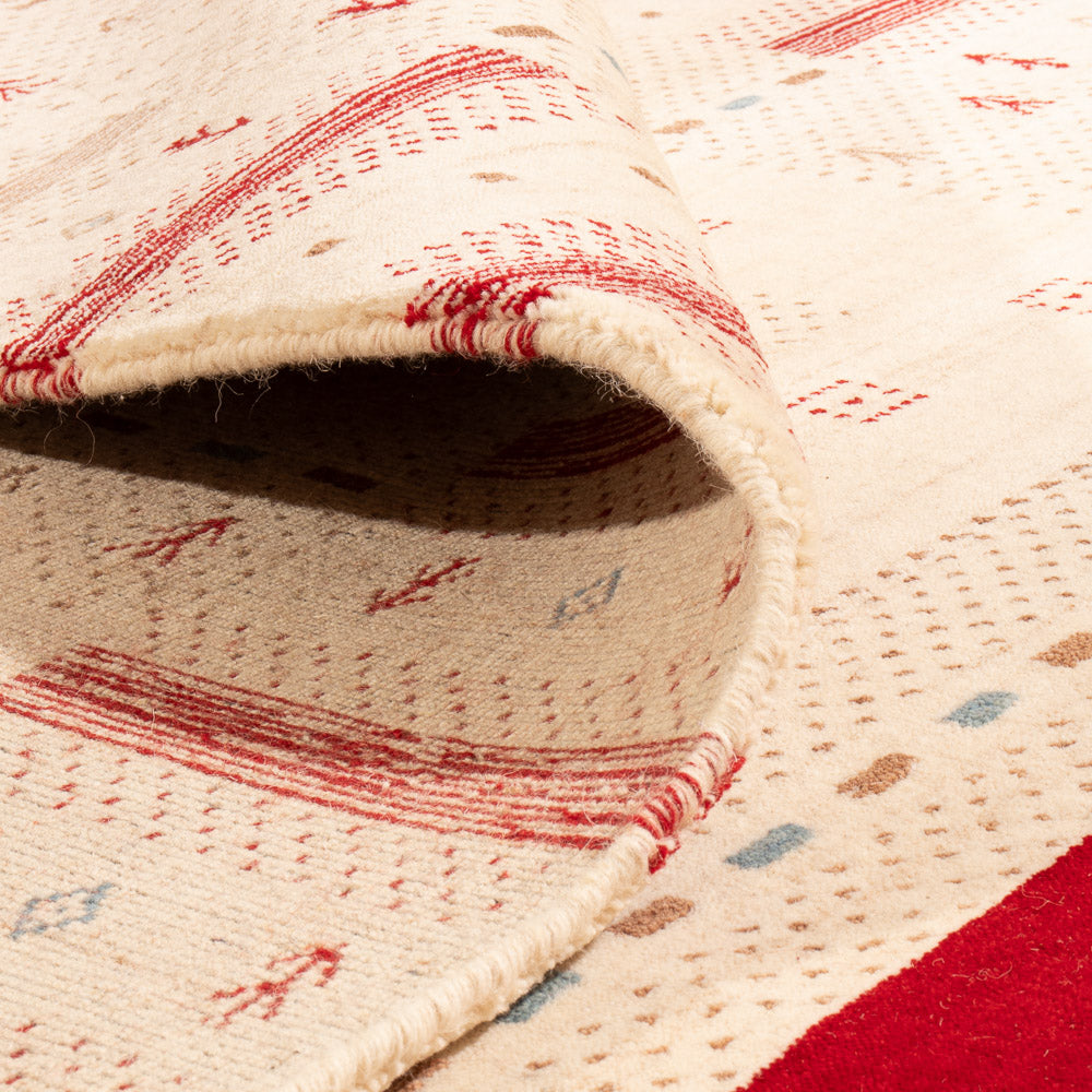 Dywan Gabbeh - Loribaft Softy - 240 x 170 cm - naturalna biel