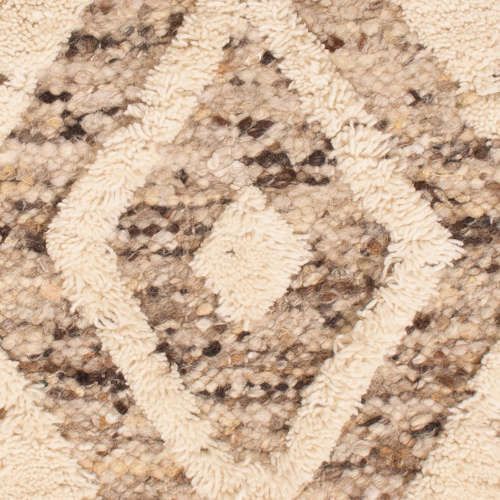 Dywan wełniany - 90 x 60 cm - jasny beż