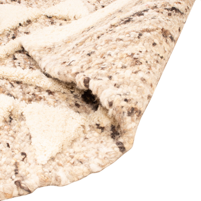 Dywan wełniany - 90 x 60 cm - jasny beż