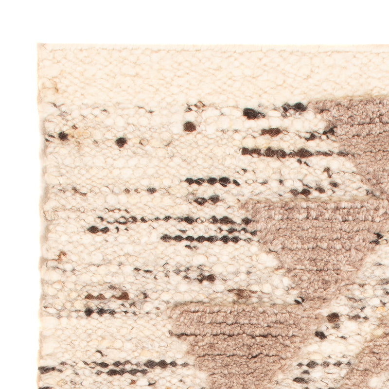 Dywan wełniany - 90 x 60 cm - jasny beż