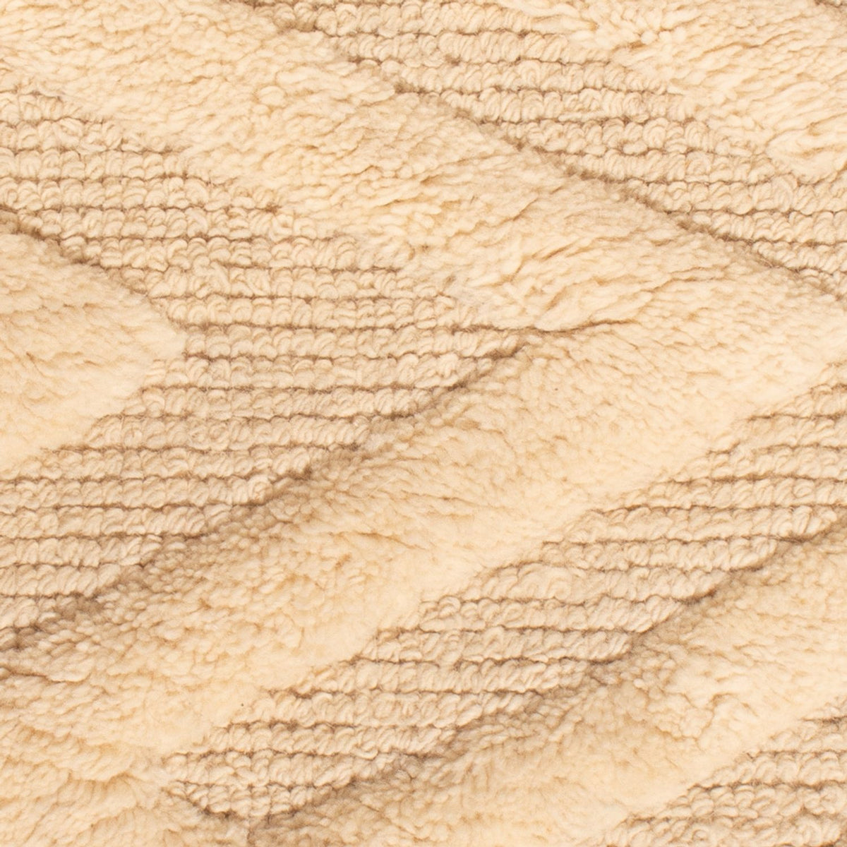 Dywan wełniany - 90 x 60 cm - jasny beż